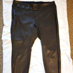Lane Bryant Pleather leggings Size 26/28